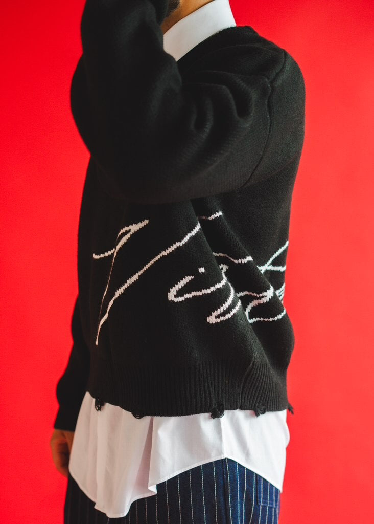 'Virtue Jacquard Knit Sweater'