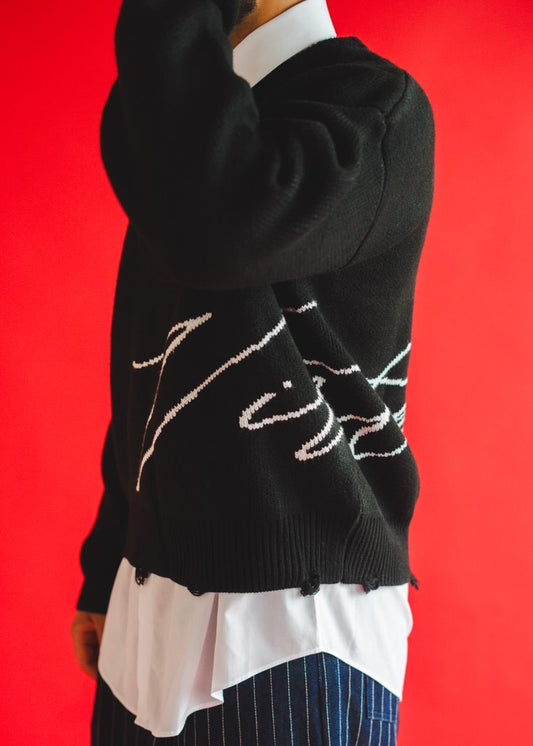 'Virtue Jacquard Knit Sweater'