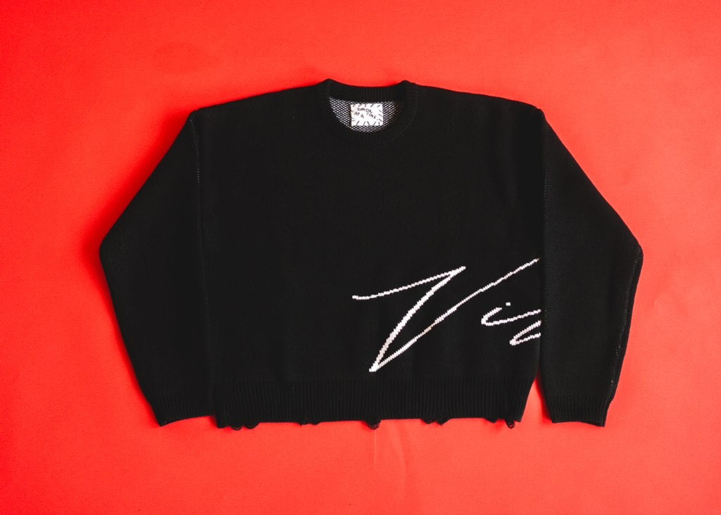 'Virtue Jacquard Knit Sweater'